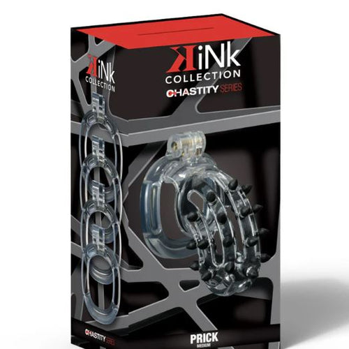 KINK CHASTITY PRICK COCK CAGE M CLEAR - FRKINK002285