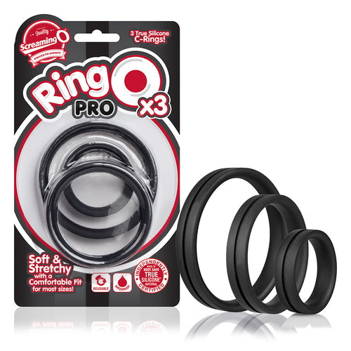 SCREAMING O RING O PRO X 3 BLACK - SCRPROBL101