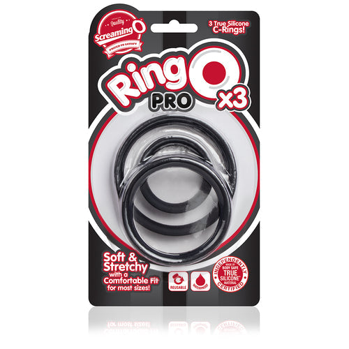 SCREAMING O RING O PRO X 3 BLACK - SCRPROBL101