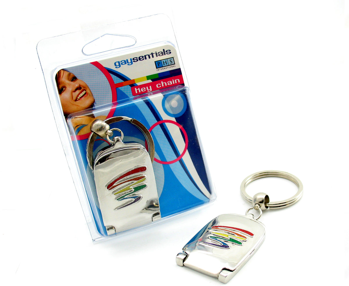 GAYSENTIALS MIRROR KEY CHAIN SQUIGGLE - PHSGS114A