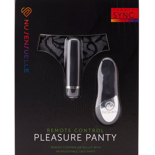 SENSUELLE PLEASURE PANTY BLACK REMOTE CONTROL - NCBTW55BK