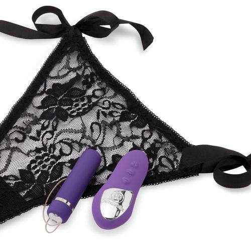 SENSUELLE PLEASURE PANTY PURPLE REMOTE CONTROL - NCBTW55PU