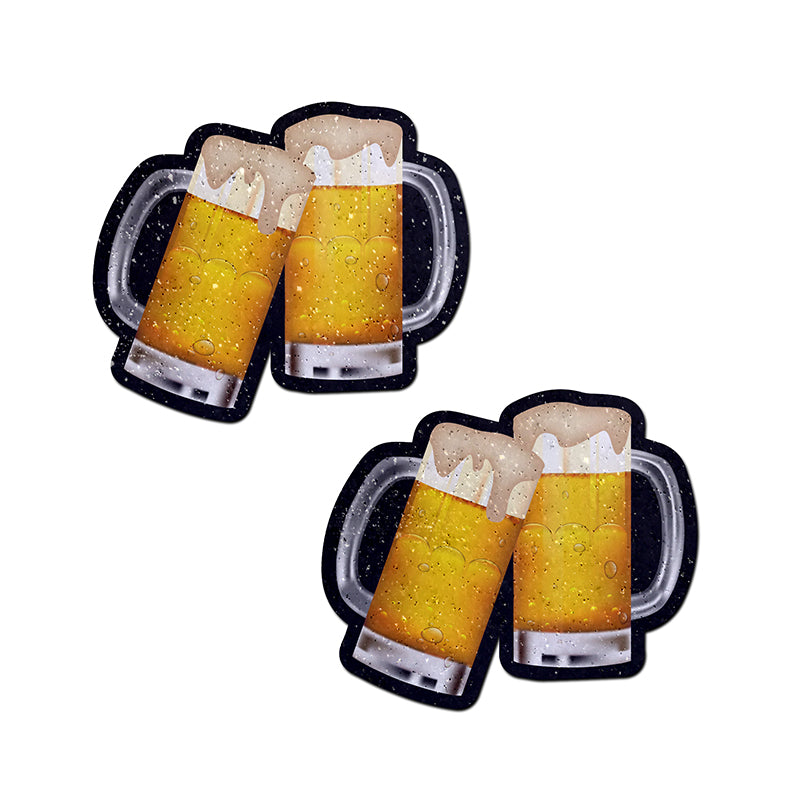 Pastease Clinking Beer Mug Nipple Pasties-Pinkfoxxx