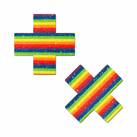 Pastease Glitter Pride Crosses Rainbow-Pinkfoxxx