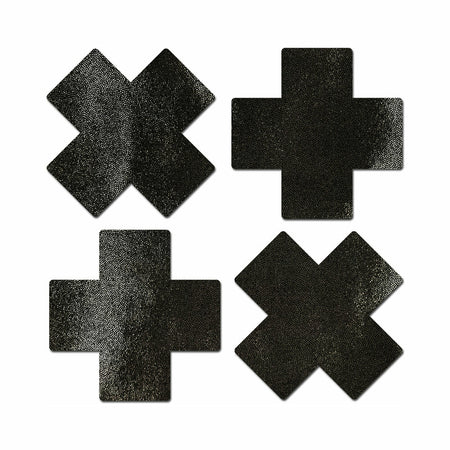Pastease Petites Crosses Pasties Black-Pinkfoxxx