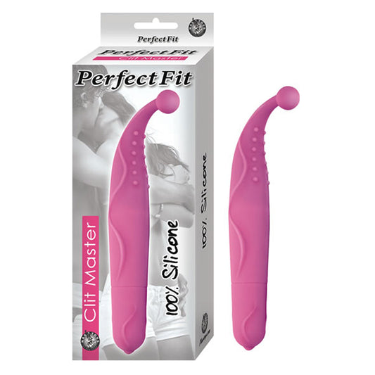 Perfect Fit Clit Master Silicone 1 Function Waterproof Pink-Pinkfoxxx