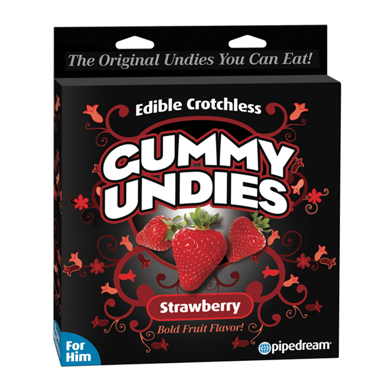 Pipedream Edible Crotchless Gummy Undies For Him Strawberry Flavor-Pinkfoxxx