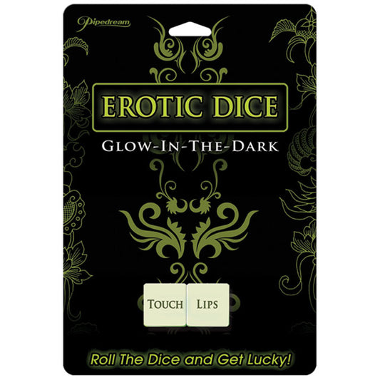Pipedream Erotic Dice Glow In The Dark-Pinkfoxxx