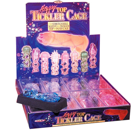 Pipedream Happy Top Tickler Cage 8-Pack Display-Pinkfoxxx