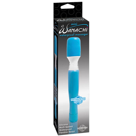 Pipedream Mini Wanachi Waterproof Massager Flexible Silicone Wand Vibrator-Pinkfoxxx