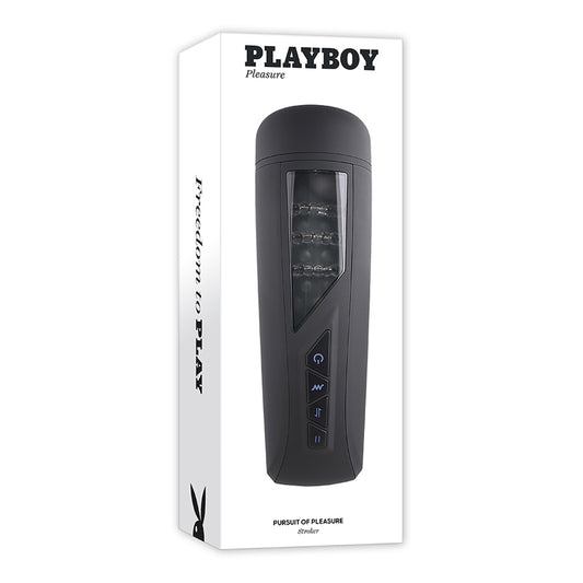 Playboy Pursuit Of Pleasure Rechargeable Vibrating Beaded Stroker-Pinkfoxxx