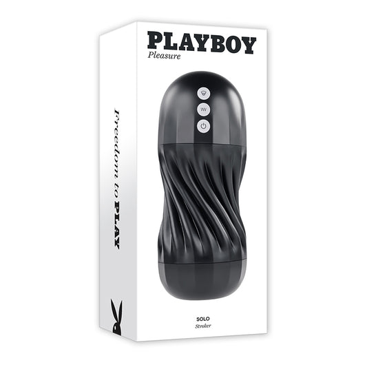Playboy Solo Rechargeable Sucking Vibrating Masturbator-Pinkfoxxx