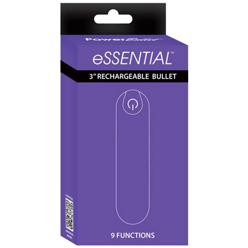 Powerbullet eSSENTIAL Rechargeable 3 in. Bullet Vibrator-Pinkfoxxx