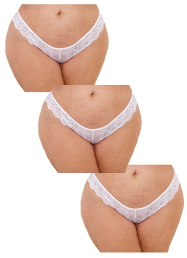 QUEEN 3 PACK OPEN TANGA