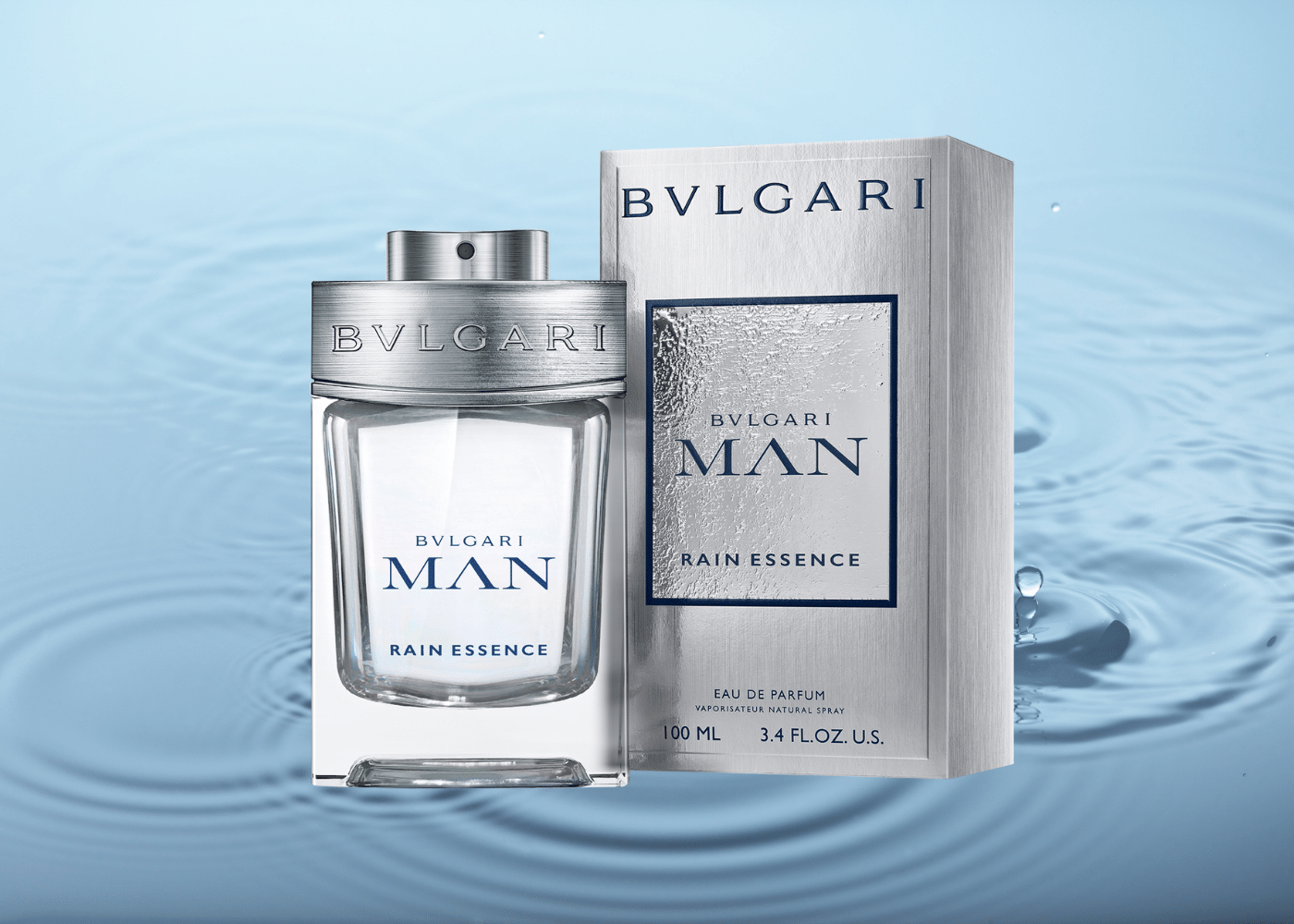 BVLGARI MAN RAIN ESSENCE 3.4OZ, MEN'S PERFUME, EDP