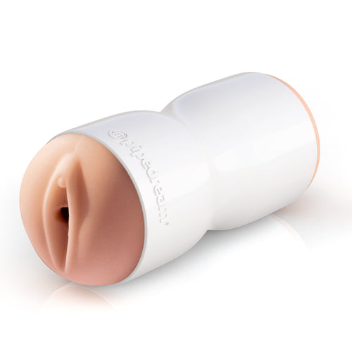 PDX EXTREME TIGHT GRIP PUSSY & MOUTH MASTURBATOR WHITE/ LIGHT - PDRD28119