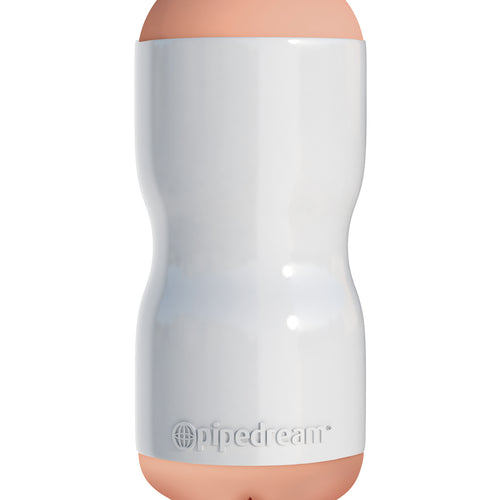 PDX EXTREME TIGHT GRIP PUSSY & MOUTH MASTURBATOR WHITE/ LIGHT - PDRD28119