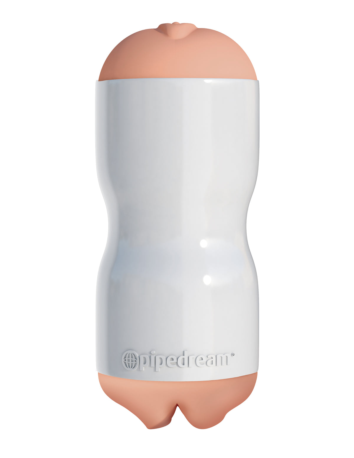 PDX EXTREME TIGHT GRIP PUSSY & MOUTH MASTURBATOR WHITE/ LIGHT - PDRD28119
