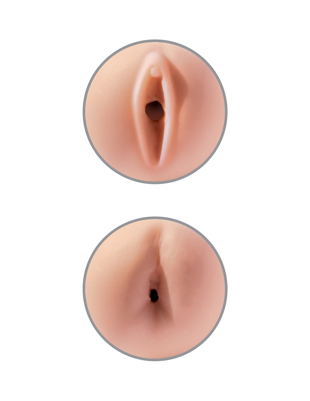 PDX EXTREME TIGHT GRIP PUSSY & ASS MASTURBATOR BLACK/LIGHT - PDRD28323