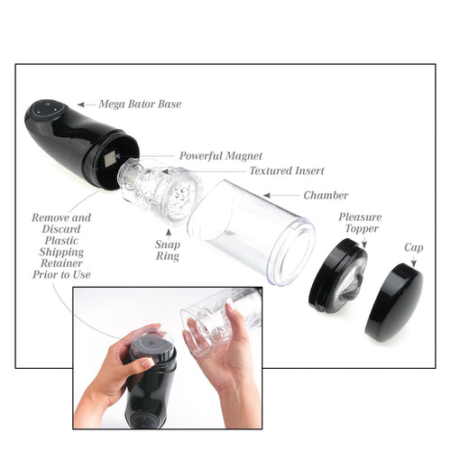 PDX EXTREME MEGA BATOR PUSSY WHITE/CLEAR - PDRD297