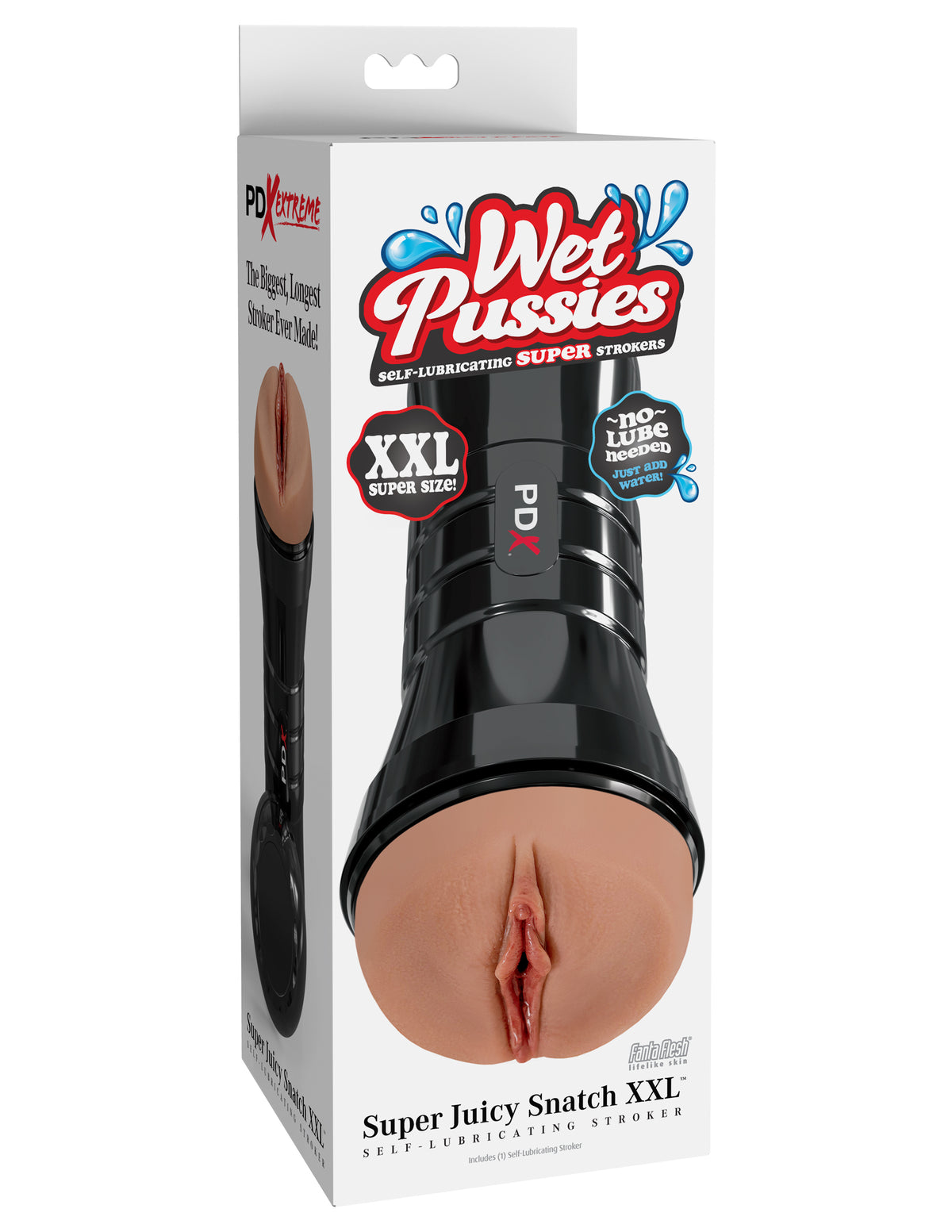 PDX EXTREME WET PUSSIES SUPER JUICY SNATCH XXL - BROWN - PDRD42629