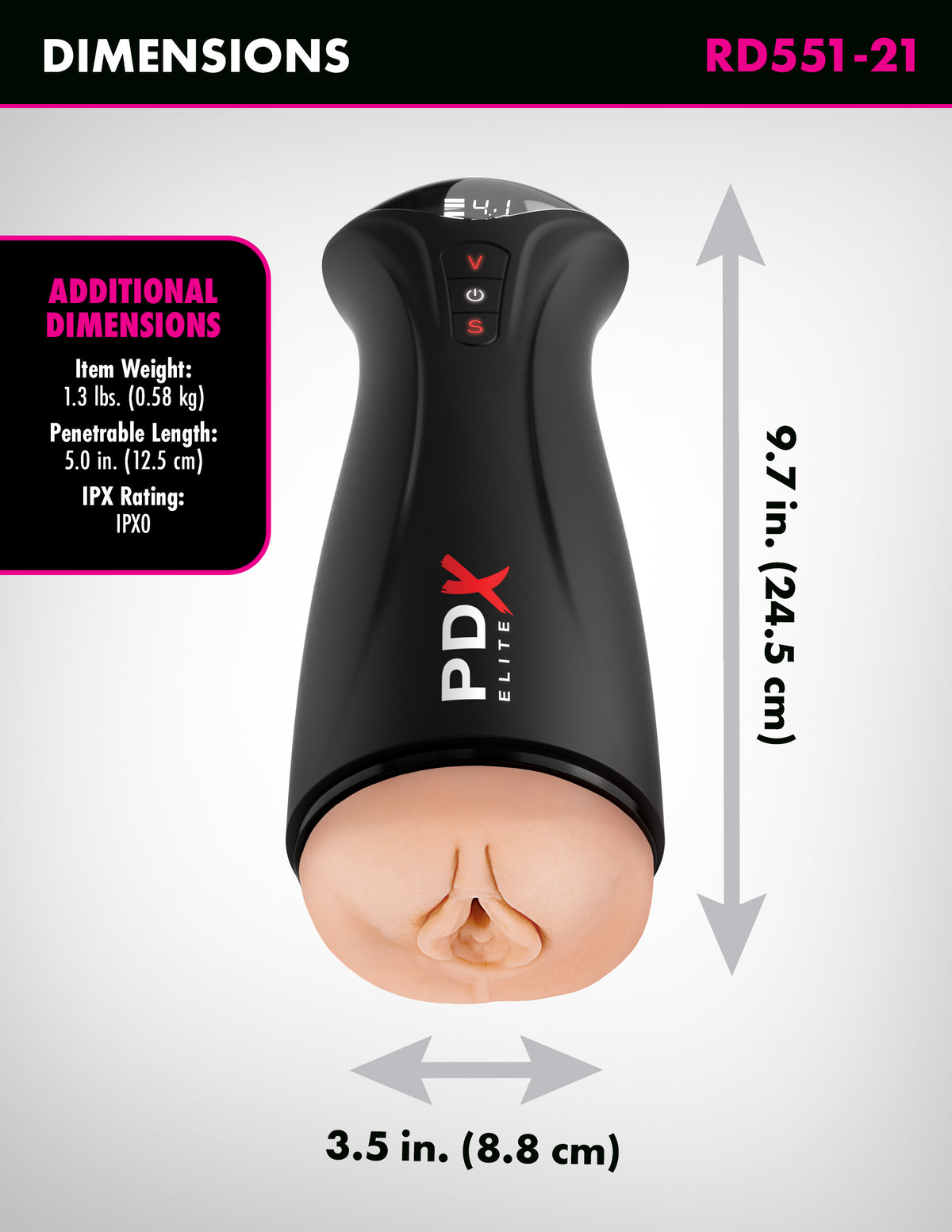 PDX ELITE FUCK-GASM LIGHT - PDRD55121