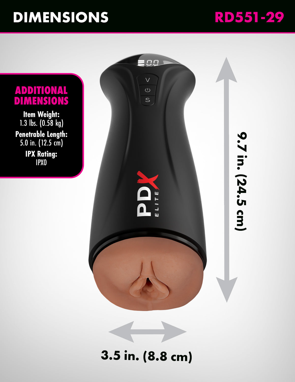 PDX ELITE FUCK-GASM BROWN - PDRD55129