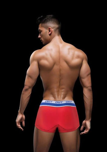 ENVY SPORTY LACE UP TRUNK RED S/M - XGBLE114REDSM