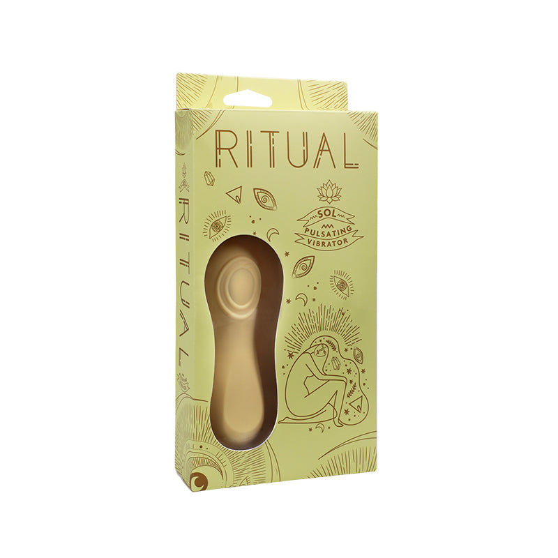 RITUAL Sol Rechargeable Silicone Pulsating Vibrator Yellow-Pinkfoxxx