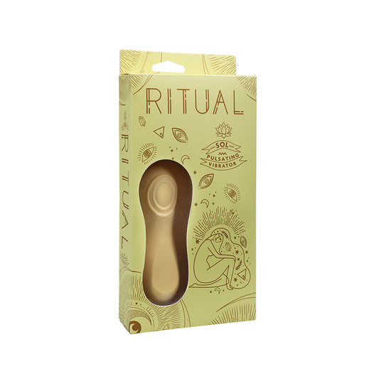 RITUAL Sol Rechargeable Silicone Pulsating Vibrator Yellow-Pinkfoxxx