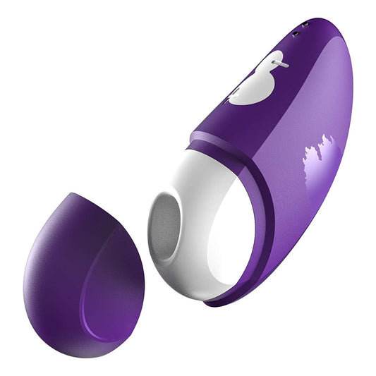 ROMP Free Rechargeable Silicone Pleasure Air Clitoral Vibrator Purple-Pinkfoxxx