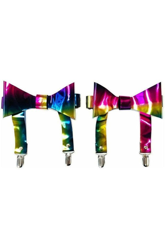 Rainbow Holo Garters (set of 2)
