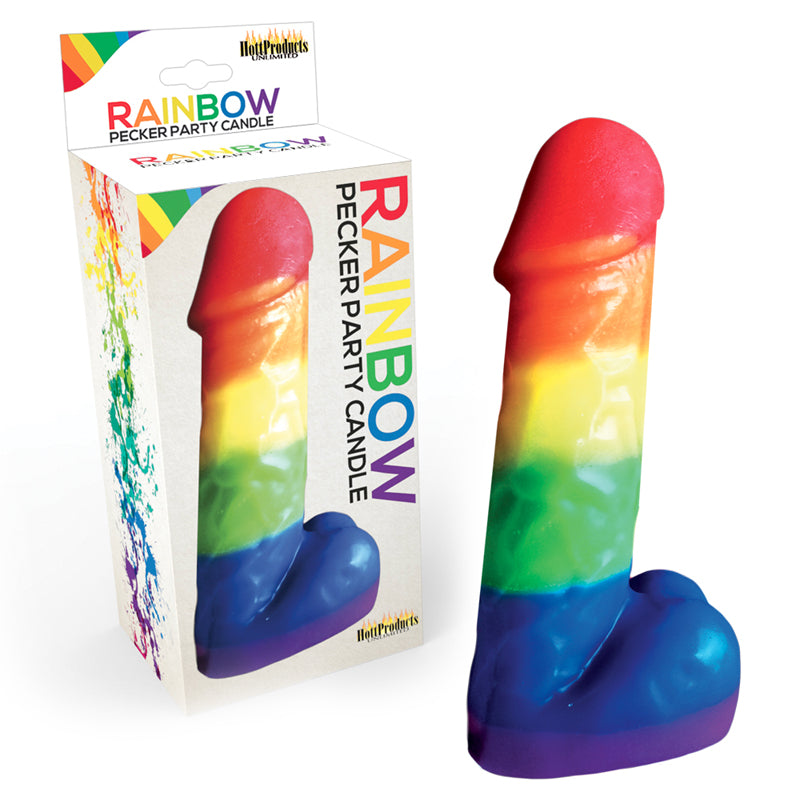 Rainbow Pecker Party Candle-Pinkfoxxx