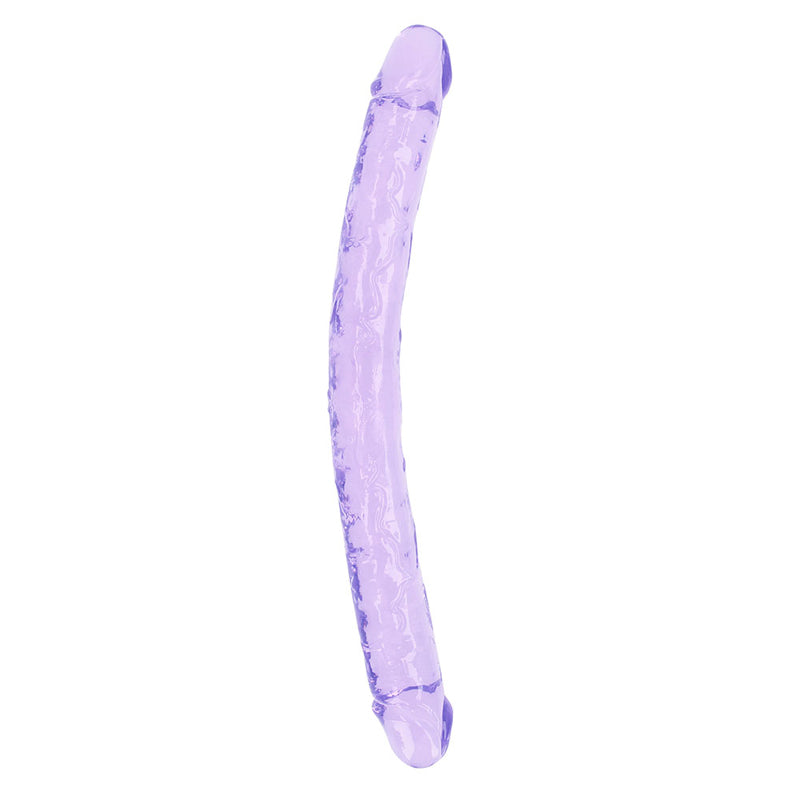 RealRock Crystal Clear Double Dong Dual-Ended Dildo-Pinkfoxxx