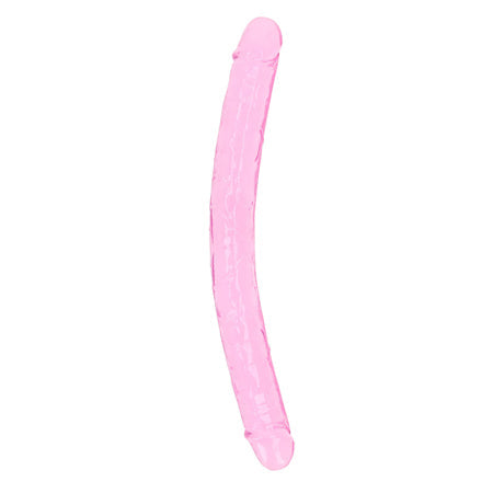 RealRock Crystal Clear Double Dong Dual-Ended Dildo-Pinkfoxxx