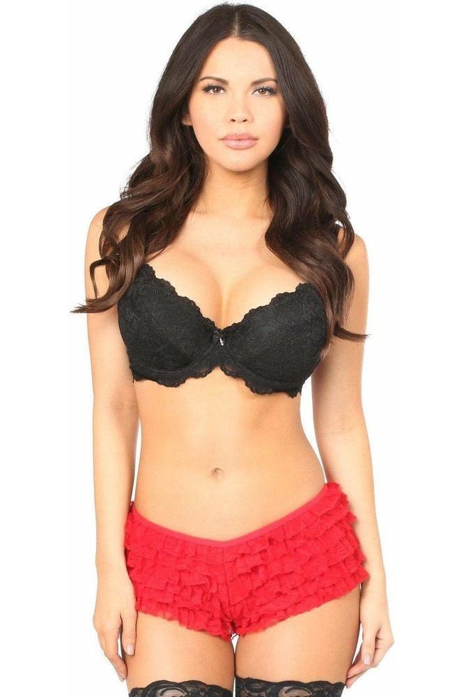 Red Lace Ruffle Panty