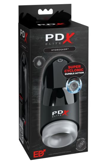 PDX ELITE HYDROGASM CLEAR/ BLACK - PDRD54820