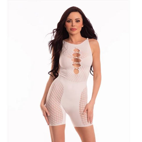 SAVAGE ME PURE WHITE BODY SHORTS WHITE - SB251