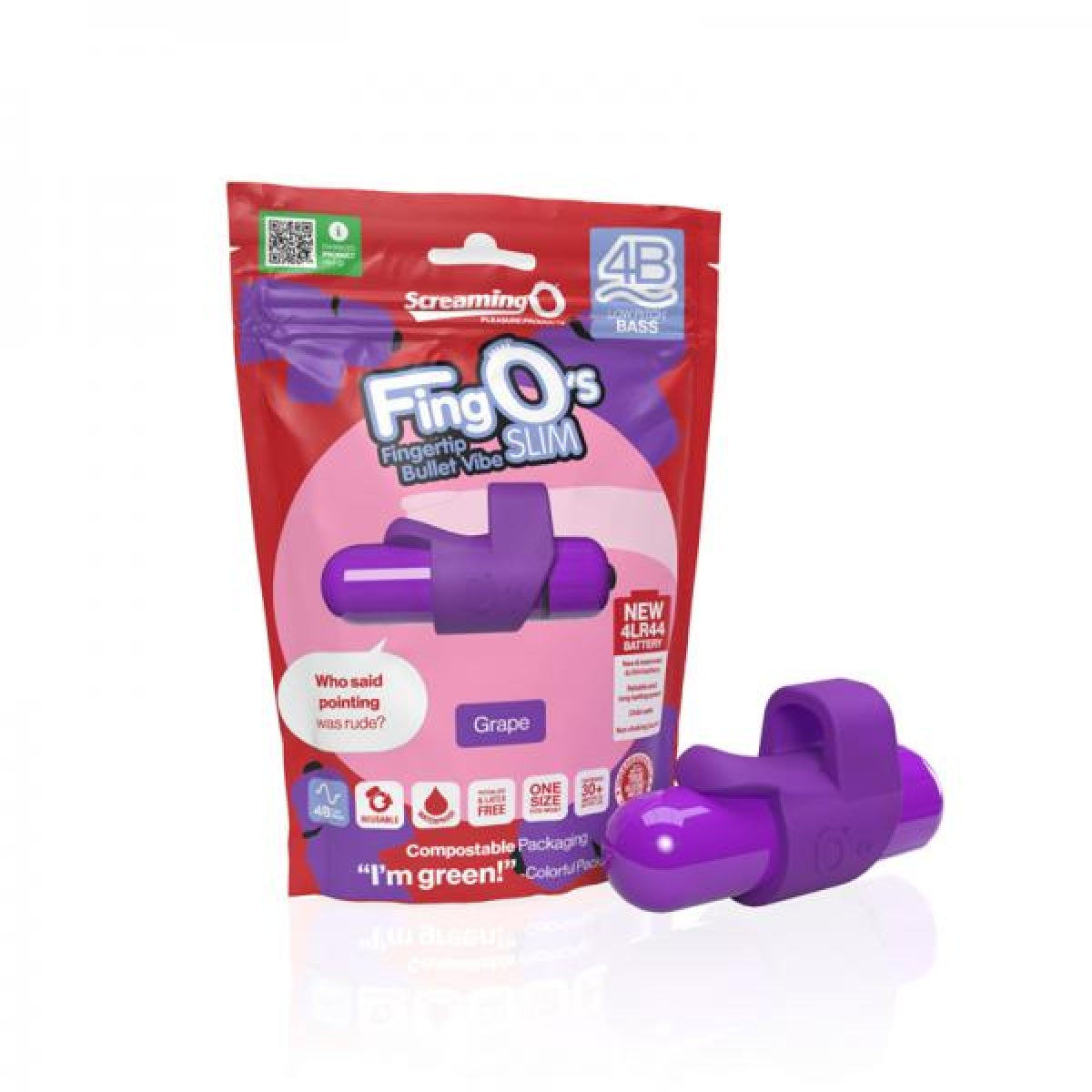 SCREAMING O 4B FINGO SLIM GRAPE (BASS) - SCR4BFSGP