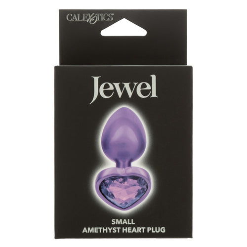 JEWEL SMALL AMETHYST HEART PLUG - SE043845