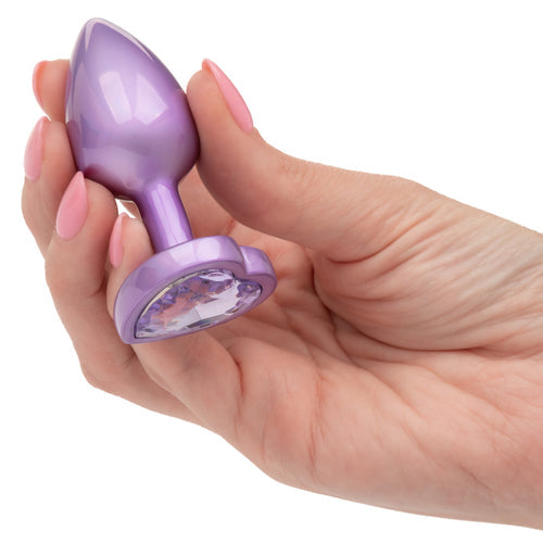 JEWEL SMALL AMETHYST HEART PLUG - SE043845