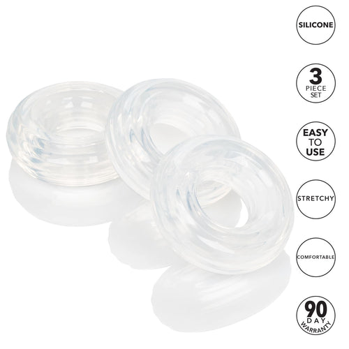 SET OF 3 SILICONE STACKER RINGS - SE143480
