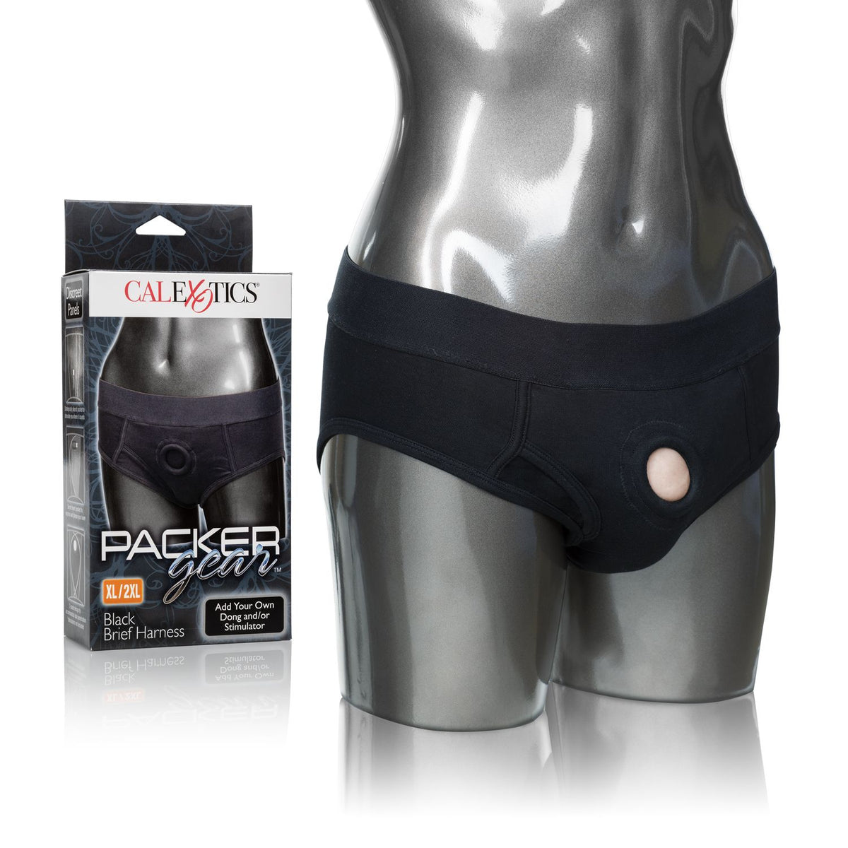 PACKER GEAR BLACK BRIEF HARNESS XL/2XL - SE157520