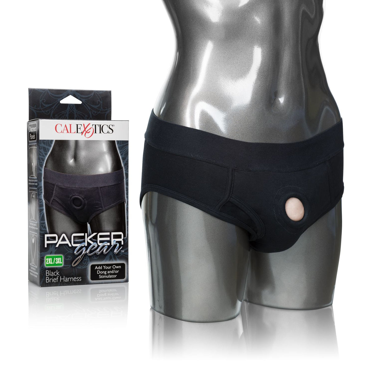 PACKER GEAR BLACK BRIEF HARNESS 2XL/3XL - SE157525