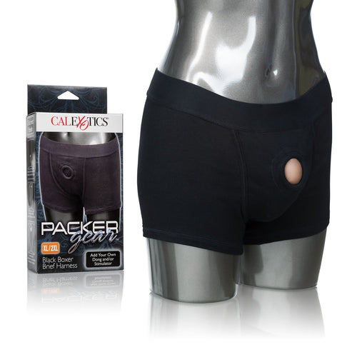 PACKER GEAR BLACK BOXER BRIEF HARNESS XL/2XL - SE157620
