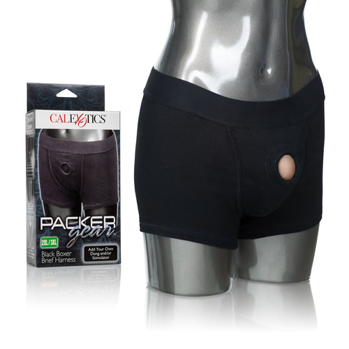 PACKER GEAR BLACK BOXER BRIEF HARNESS 2XL/3XL - SE157625