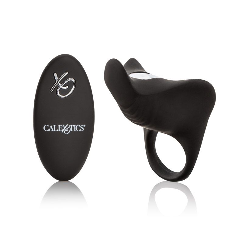 SILICONE RECHARGEABLE REMOTE PLEASURIZER COCK RING - SE184205