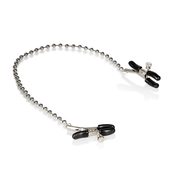 NIPPLE PLAY NIPPLE CLAMPS SILVER BEADED - SE261010