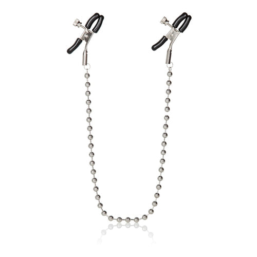 NIPPLE PLAY NIPPLE CLAMPS SILVER BEADED - SE261010