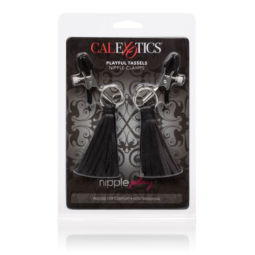 NIPPLE PLAY PLAYFUL TASSELS NIPPLE CLAMPS BLACK - SE261405